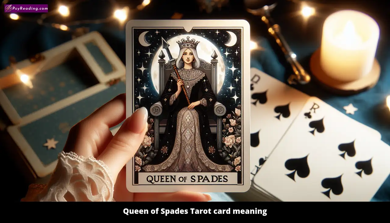 Tarot card Queen of Spades meaning.