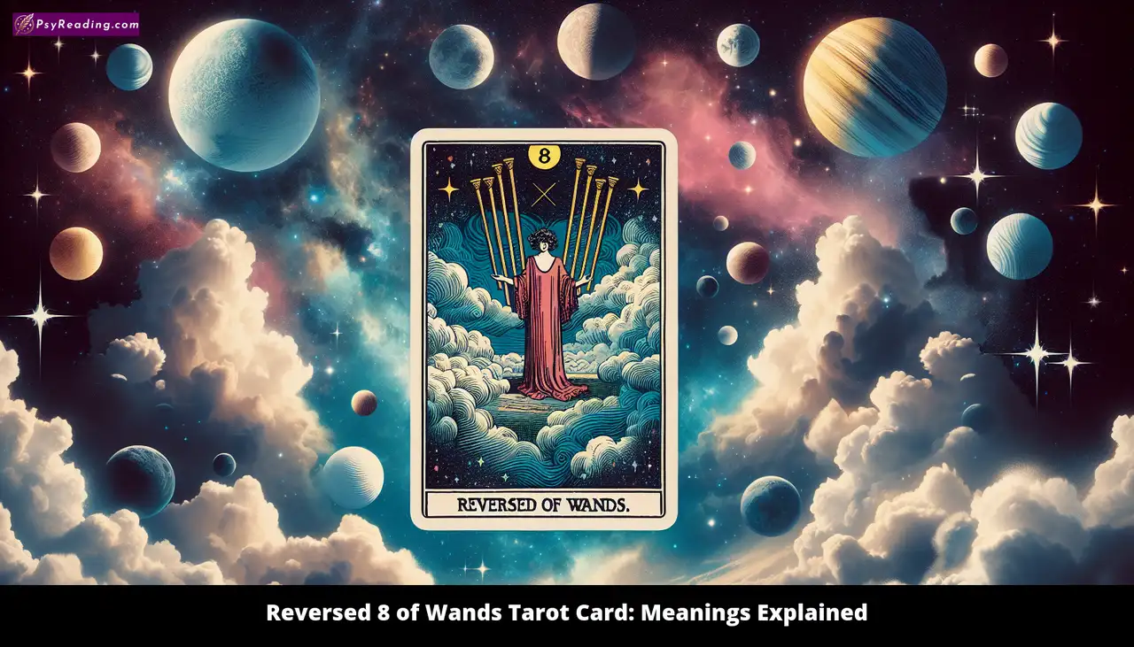 Reversed 8 of Wands Tarot Card