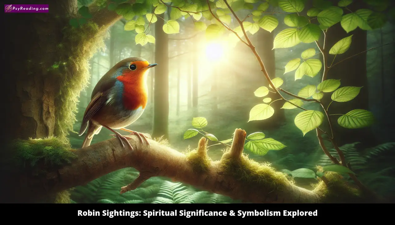 Robin bird symbolizes spiritual significance & symbolism.