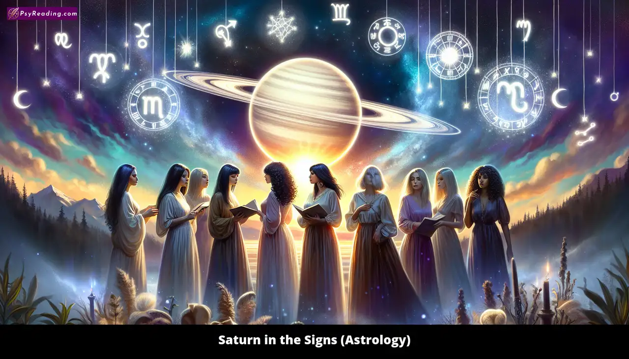 Saturn's influence on zodiac signs.