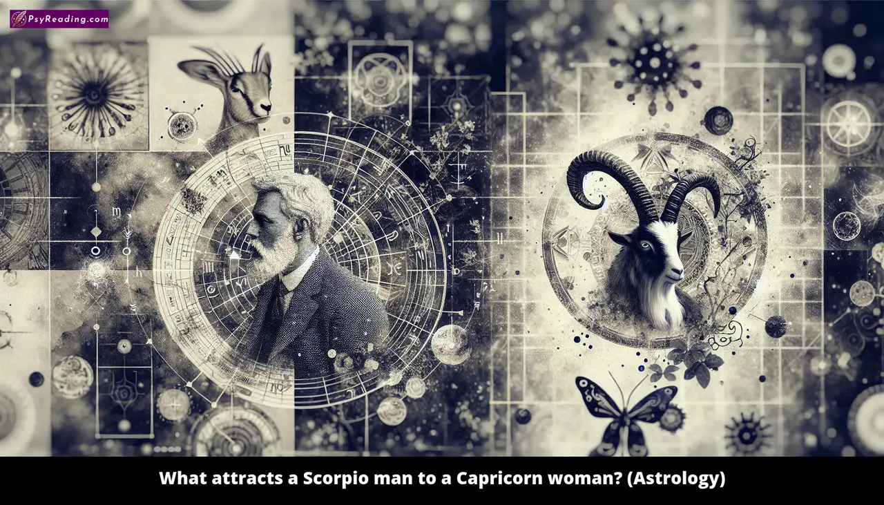 Scorpio man captivated by Capricorn woman's allure.