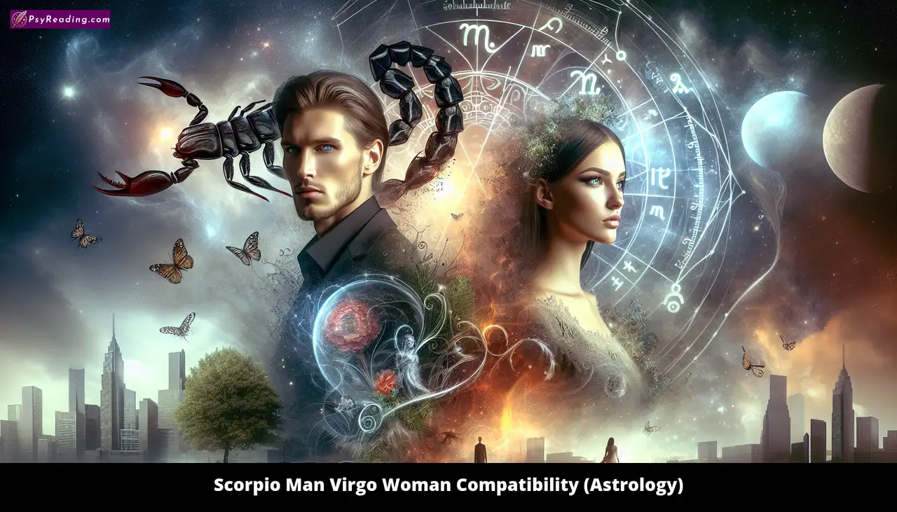 Scorpio man and Virgo woman astrology compatibility.