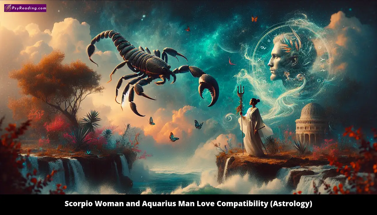 Scorpio woman and Aquarius man astrology compatibility.