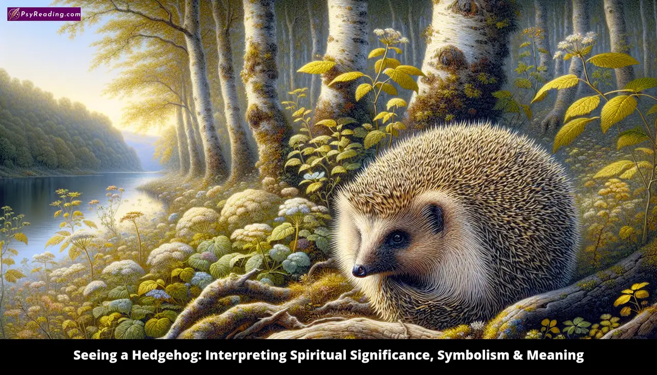 Hedgehog symbolizing spiritual significance and meaning.