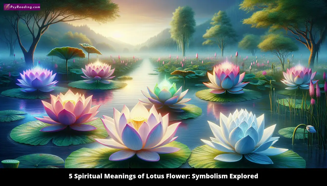 Lotus flower: Symbolic representation of spirituality.