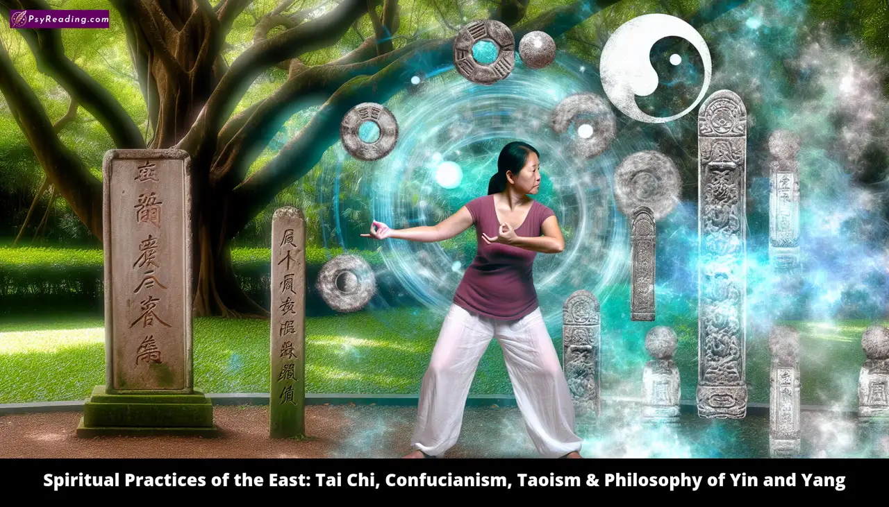 Eastern spiritual practices: Tai Chi, Confucianism, Taoism, Yin-Yang