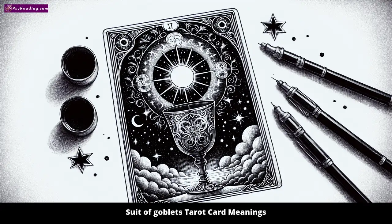 Tarot card: Suit of goblets meanings.