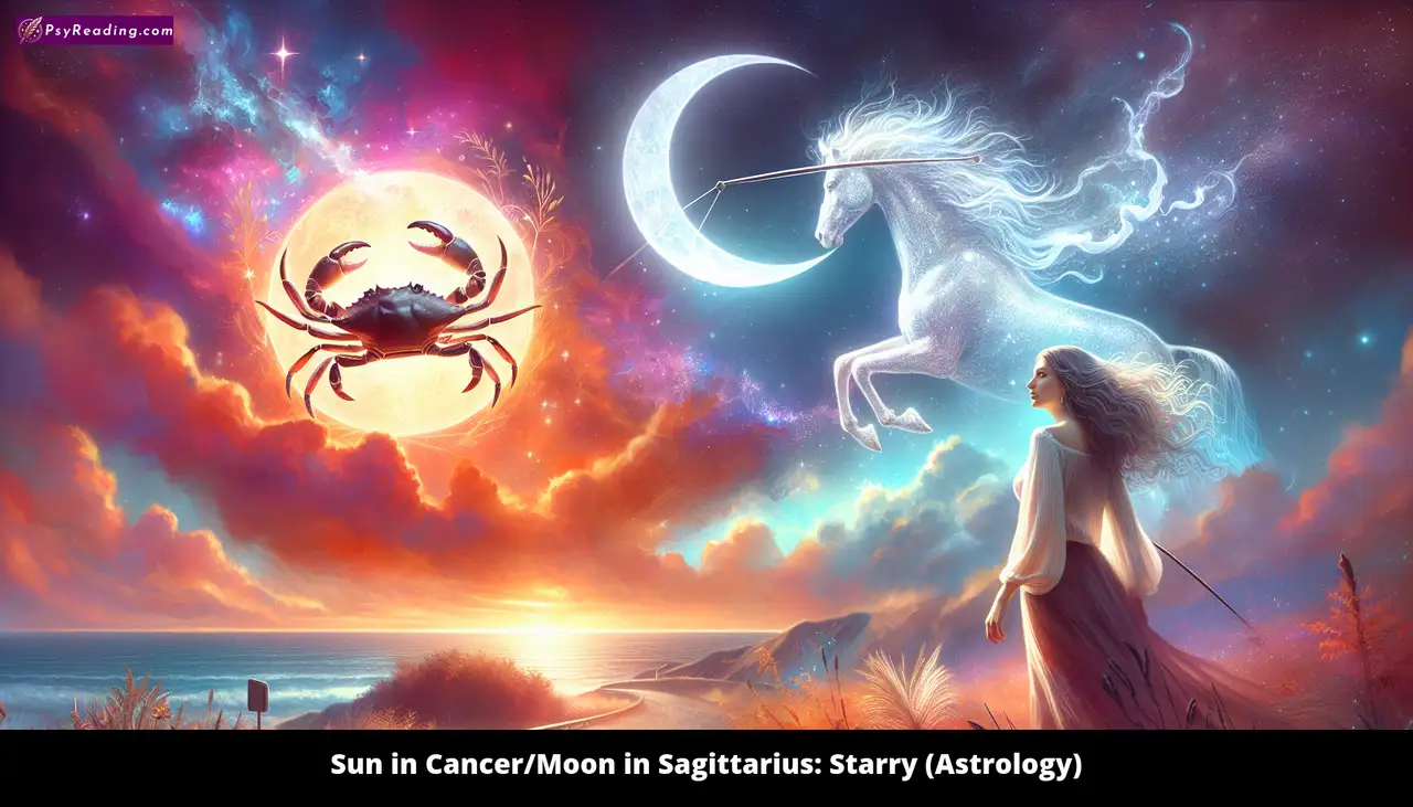 Astrological blend: Sun in Cancer, Moon in Sagittarius
