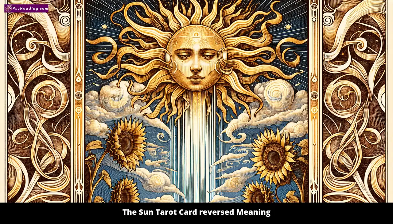 Reversed Sun Tarot Card interpretation.