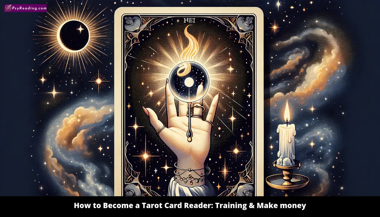 Tarot card reader training and earning money.