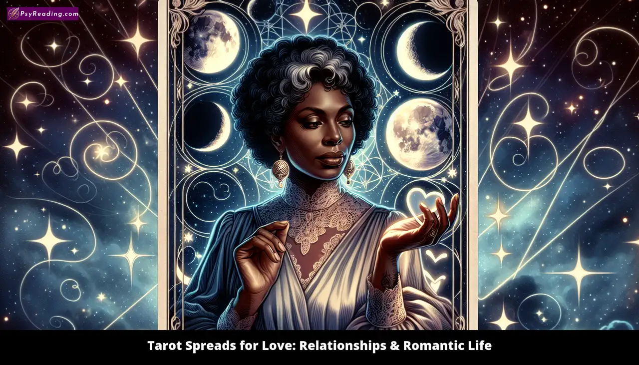 Tarot cards depicting love and relationships.