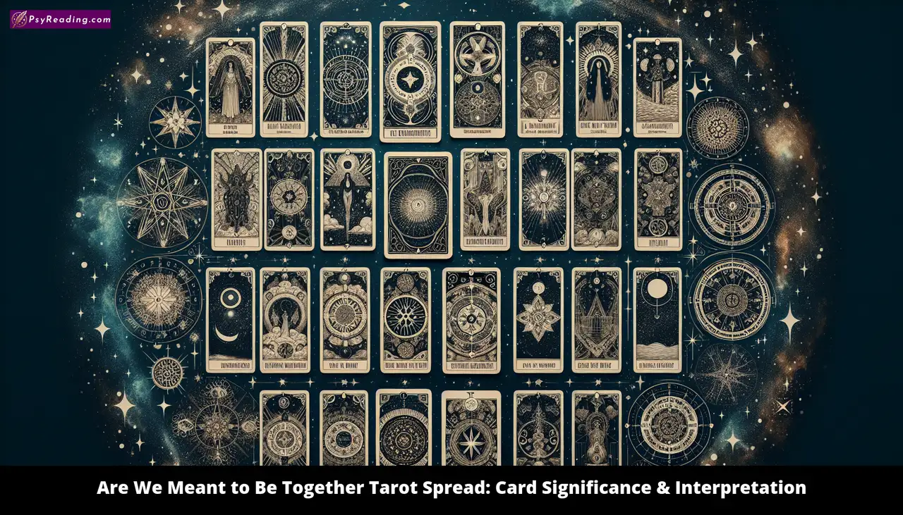 Tarot spread card interpretation - destined connection.