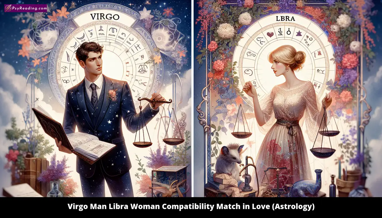 Virgo man and Libra woman astrology compatibility.