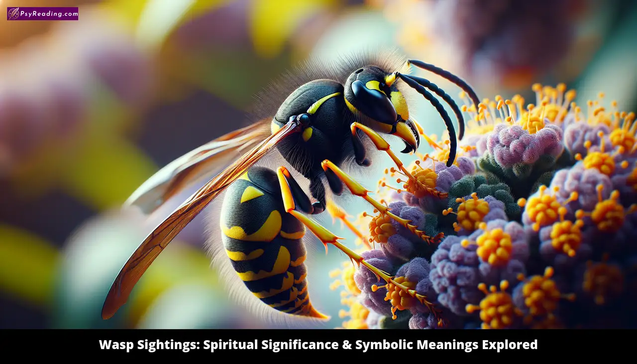 Wasp symbolism in spiritual exploration.