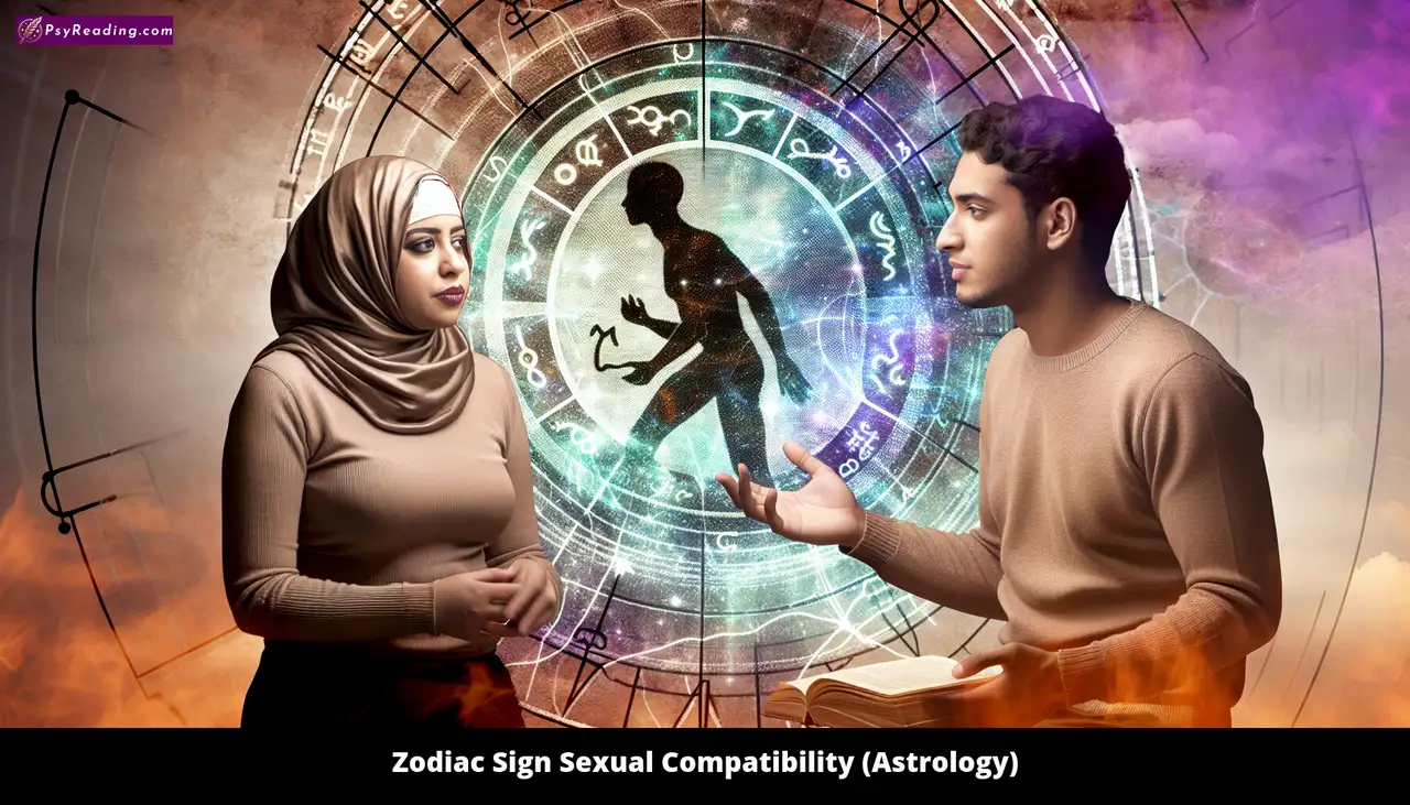 Zodiac signs' sexual compatibility chart (Astrology)