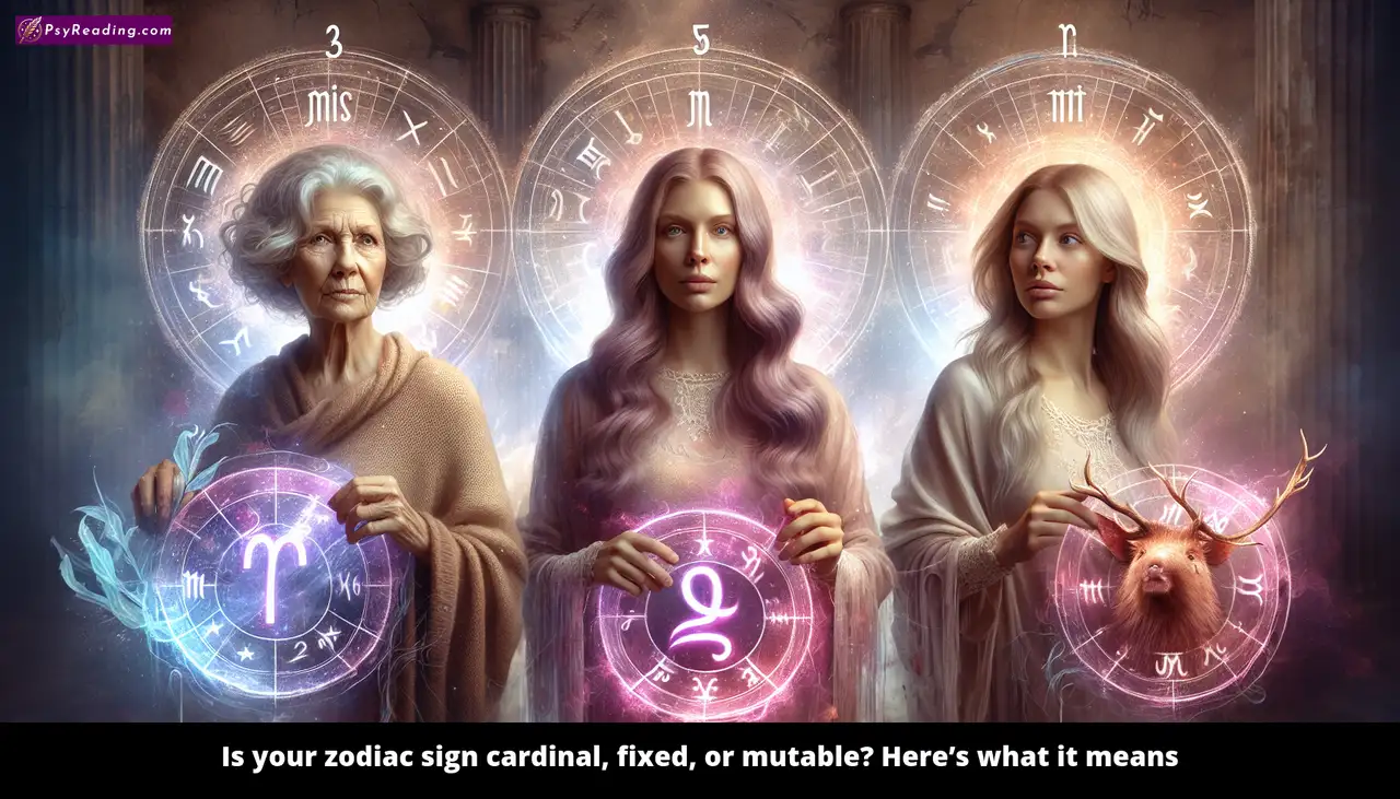 Zodiac signs: Cardinal, Fixed, Mutable - Explained.