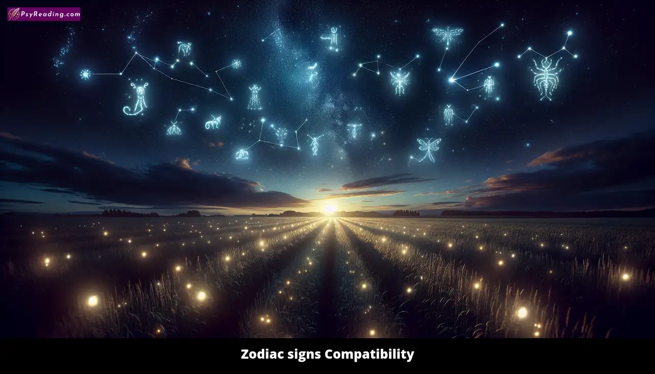 Zodiac signs compatibility chart for relationships.