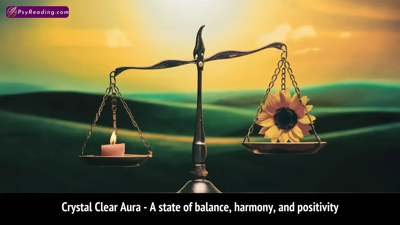 Balanced aura radiating harmony and positivity vibes.