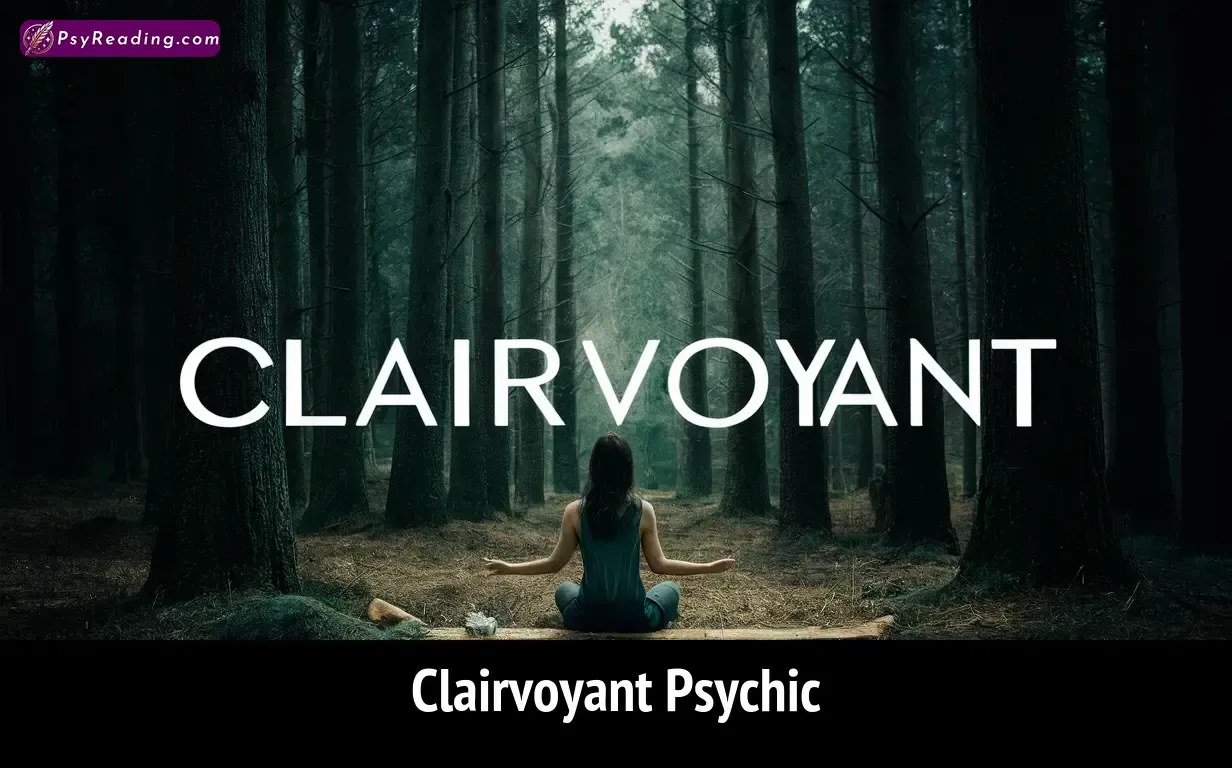 Mystical psychic reading session with clairvoyant.